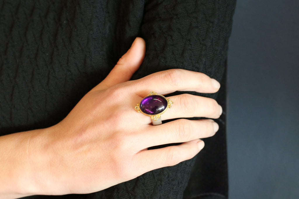 Ring Amethyst - Goldschmiedekunst Hein