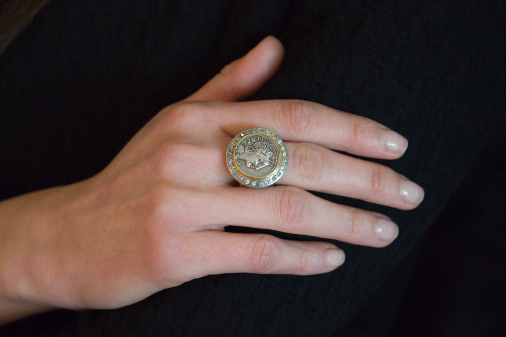 Ring, antike Münze I - Goldschmiedekunst Hein
