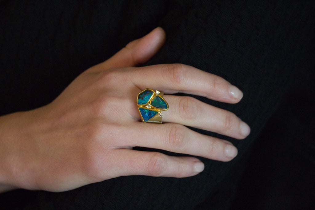 Ring Opale - Goldschmiedekunst Hein