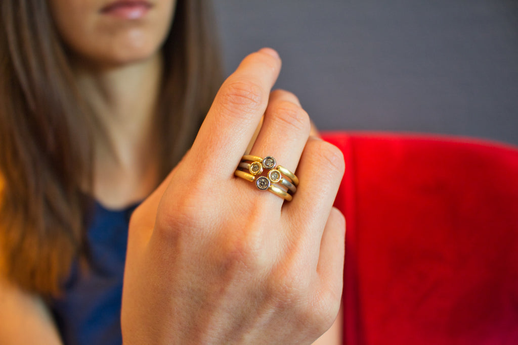 Ring Gelb- und Weißgold - Goldschmiedekunst Hein