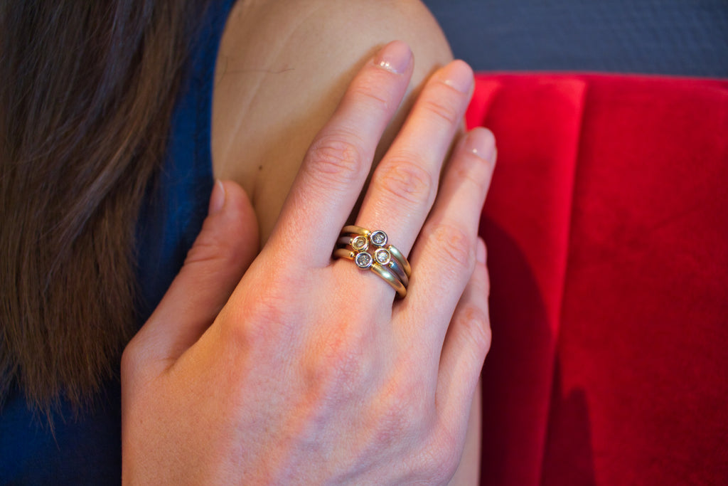 Ring Gelb- und Weißgold - Goldschmiedekunst Hein