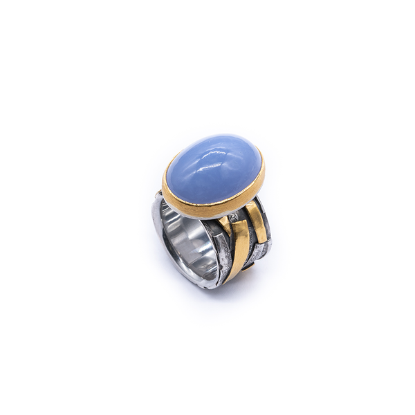 Chalcedon Ring - Goldschmiedekunst Hein