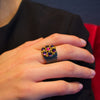 Amethyst/Rubin Ring - Goldschmiedekunst Hein
