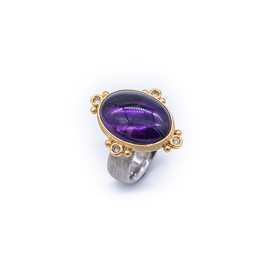 Ring Amethyst - Goldschmiedekunst Hein