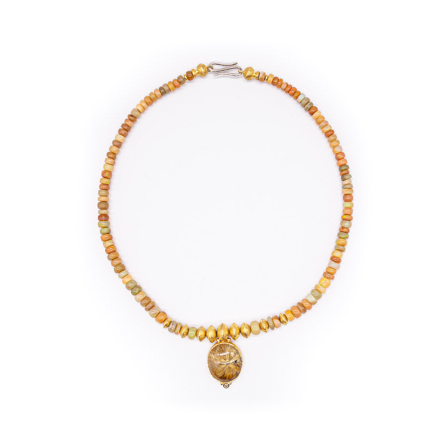 Äthiopische Opalkette - Goldschmiedekunst Hein