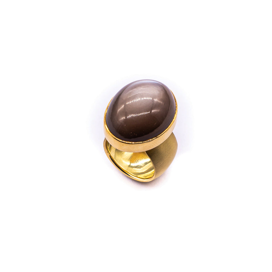 Ring Mondstein - Goldschmiedekunst Hein