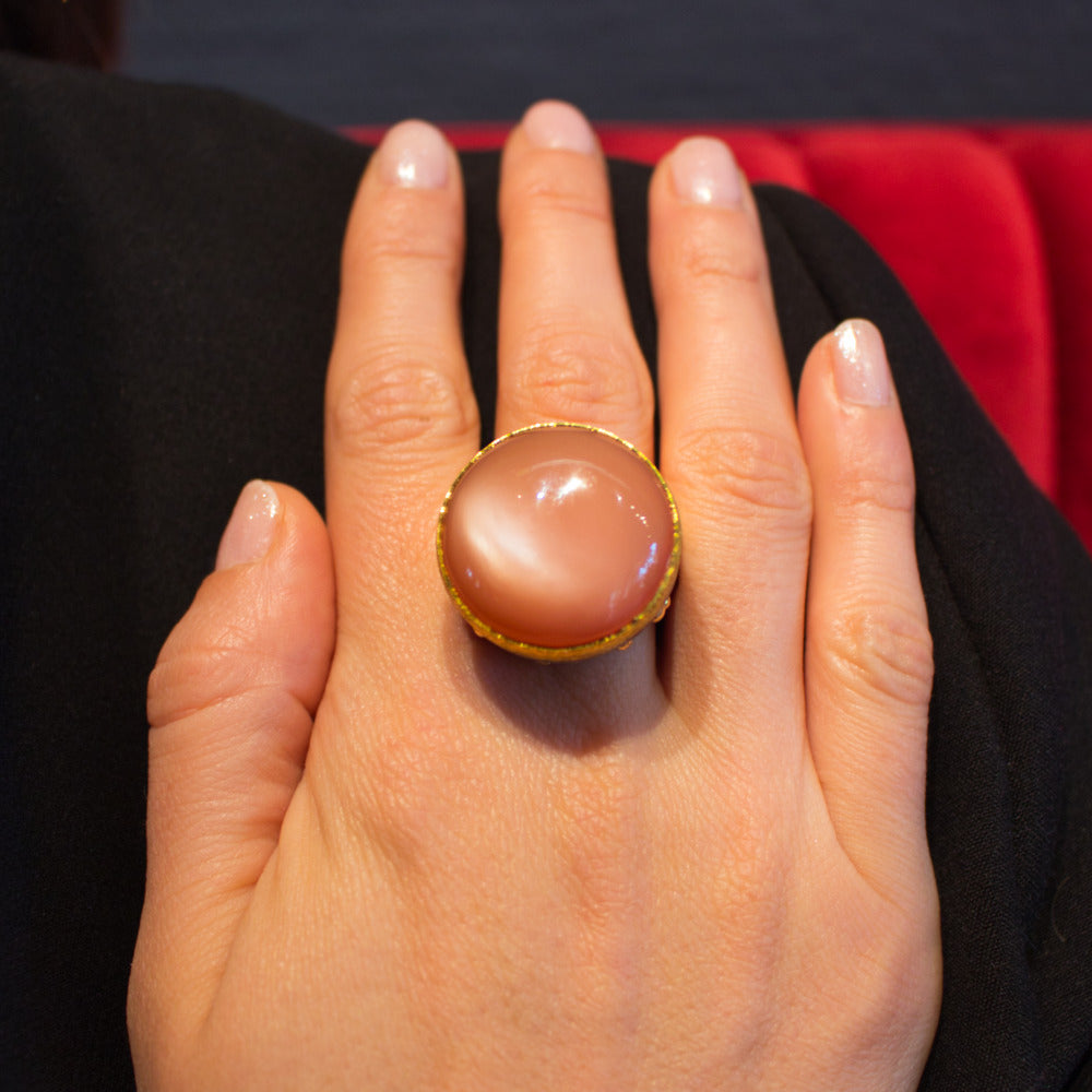 Mondstein Ring #3 - Goldschmiedekunst Hein