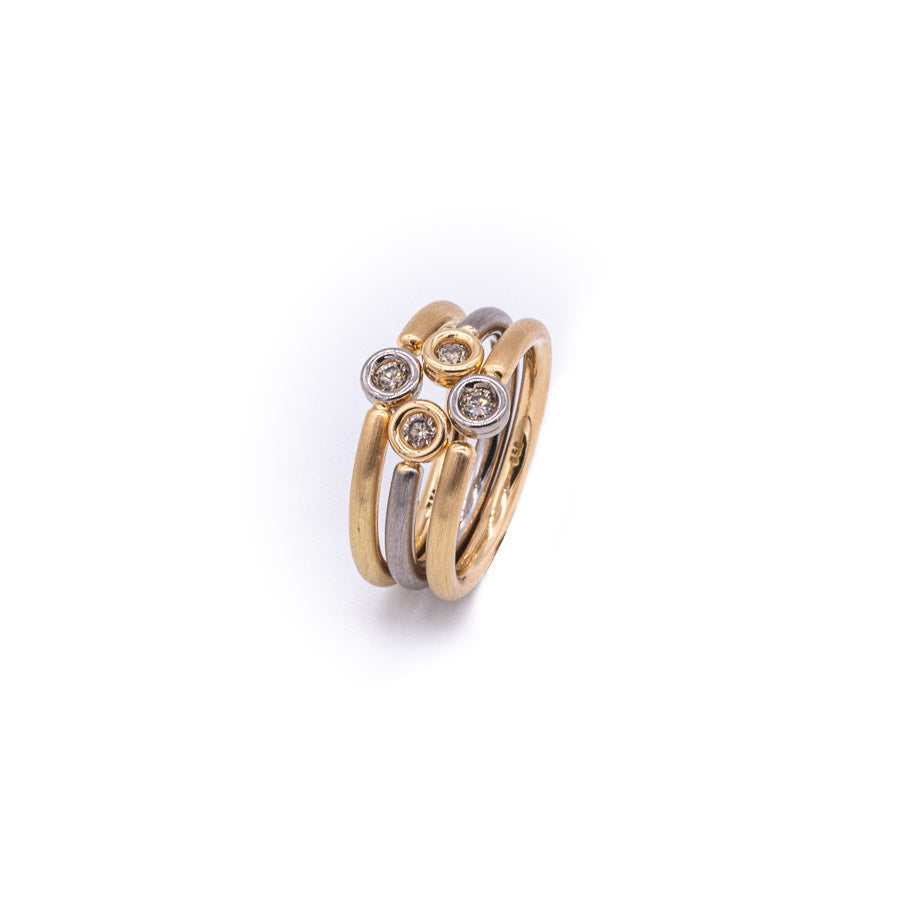 Ring Gelb- und Weißgold - Goldschmiedekunst Hein